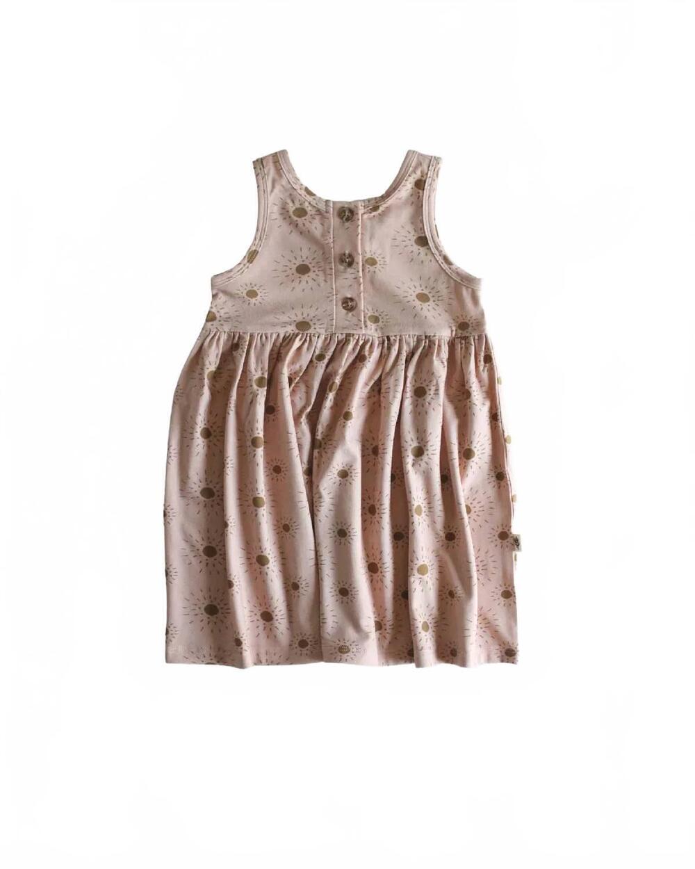 NEW BABYSPROUTS girls' sunshine tank dress in peach